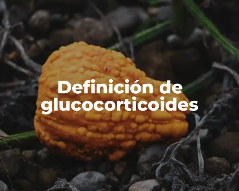Definición de glucocorticoides