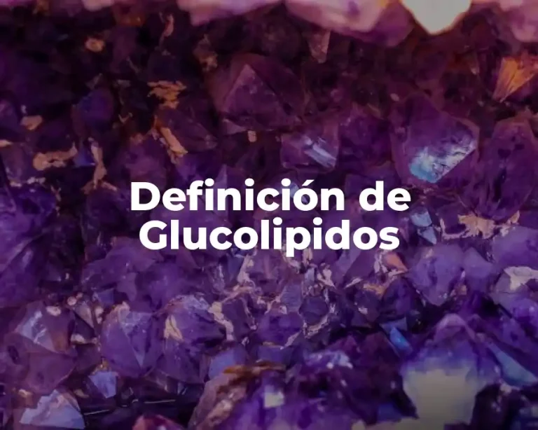 Definición de Glucolipidos