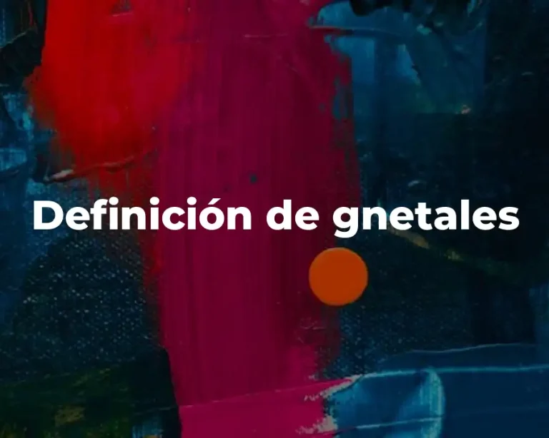 Definición de gnetales