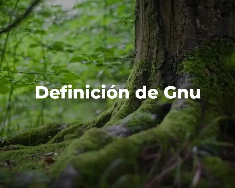 Definición de Gnu