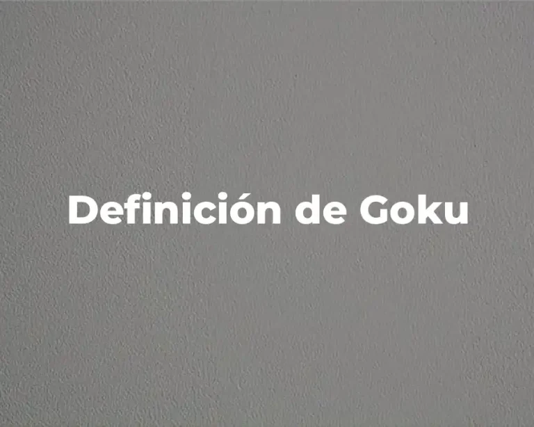 Definición de Goku
