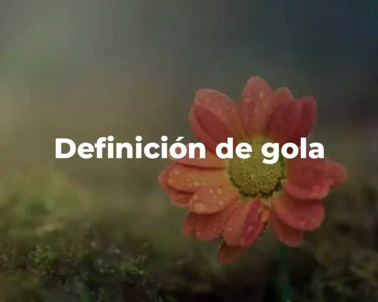 Definición de gola