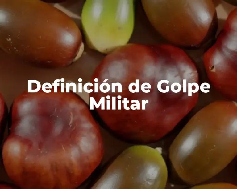 Definición de Golpe Militar