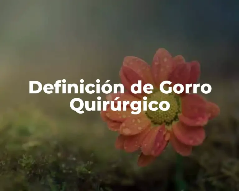 Definición de Gorro Quirúrgico