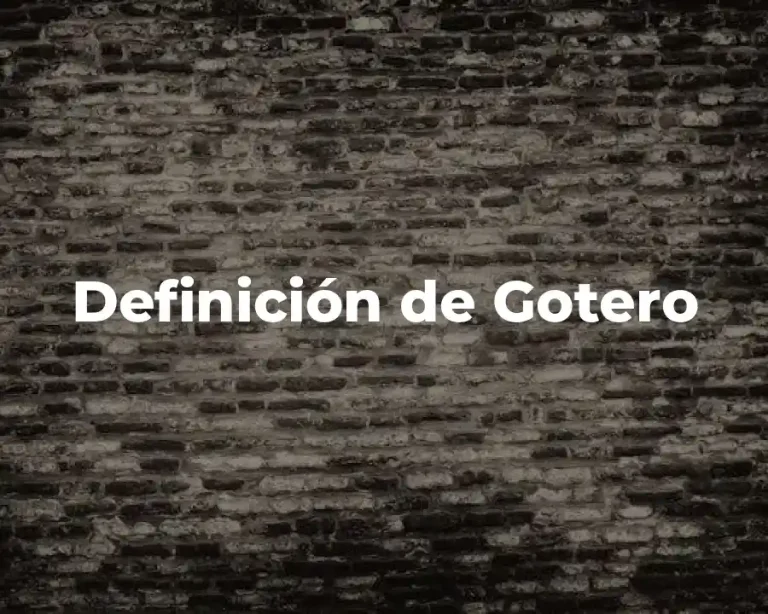 Definición de Gotero