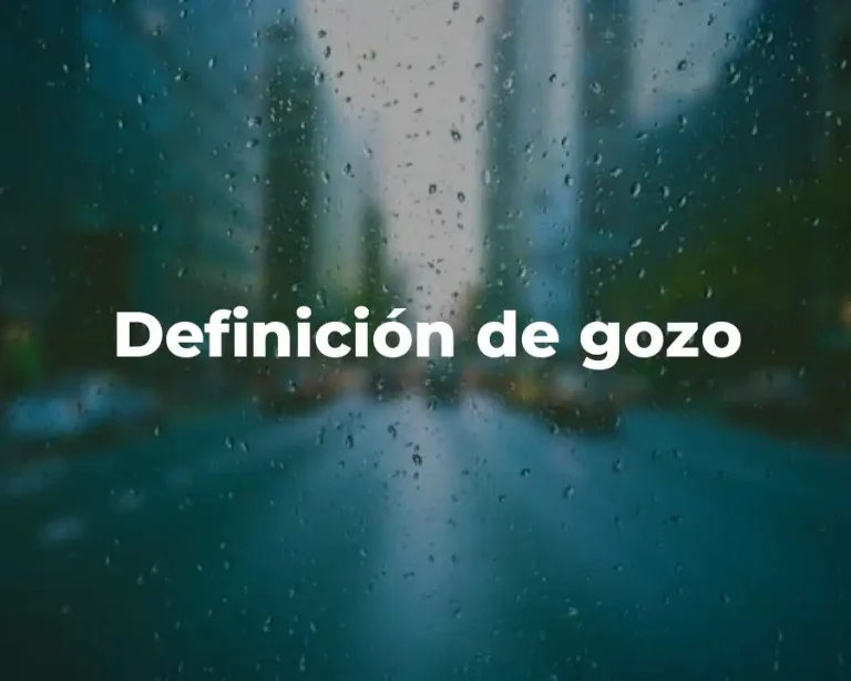 Definición de gozo