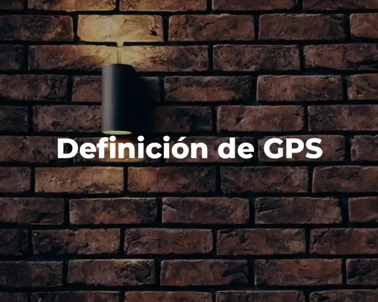 Definición de GPS