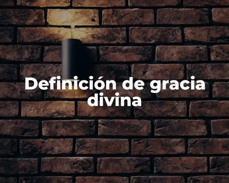 Definición de gracia divina