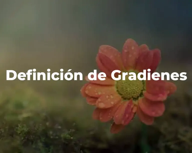 Definición de Gradienes