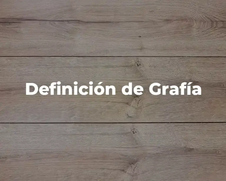 Definición de Grafía
