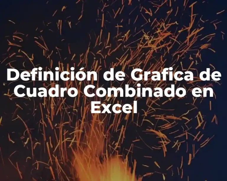 Definición de Grafica de Cuadro Combinado en Excel