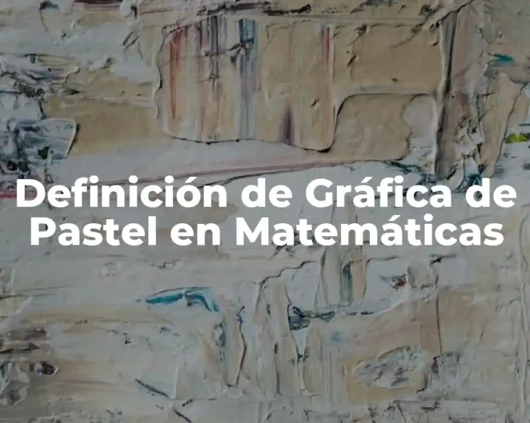 Definición de Gráfica de Pastel en Matemáticas
