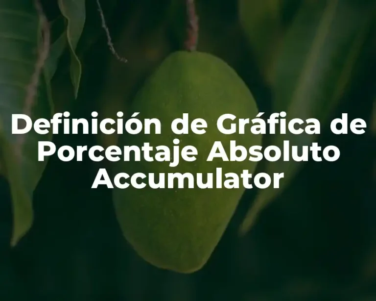 Definición de Gráfica de Porcentaje Absoluto Accumulator