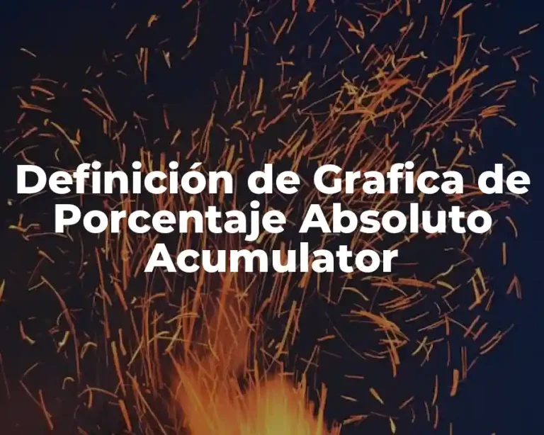 Definición de Grafica de Porcentaje Absoluto Acumulator
