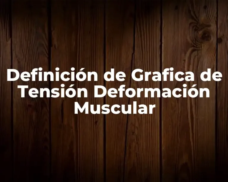 Definición de Grafica de Tensión Deformación Muscular