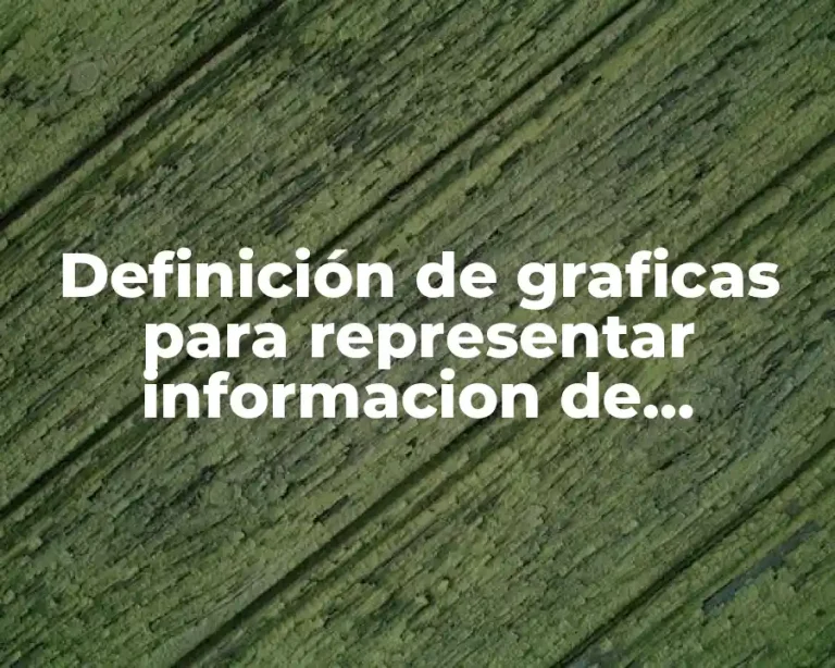 Definición de graficas para representar informacion de frecuencia barras
