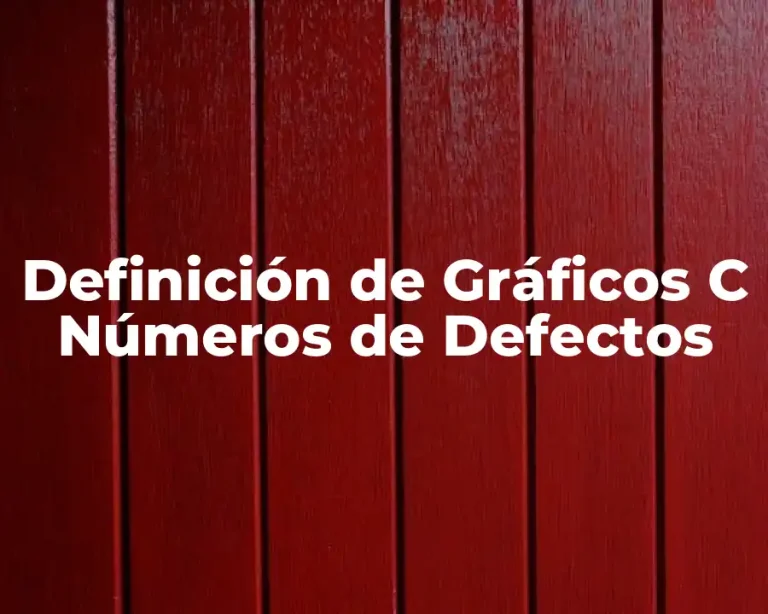 Definición de Gráficos C Números de Defectos