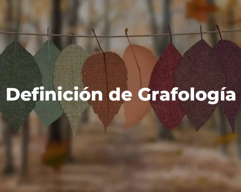Definición de Grafología