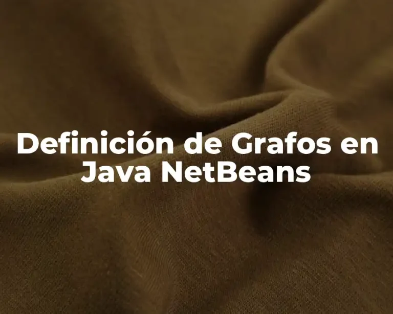 Definición de Grafos en Java NetBeans