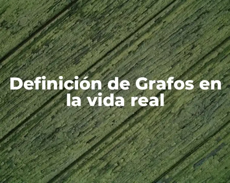 Definición de Grafos en la vida real