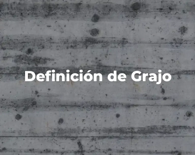 Definición de Grajo