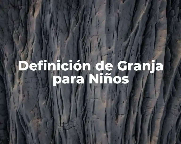 Definición de Granja para Niños