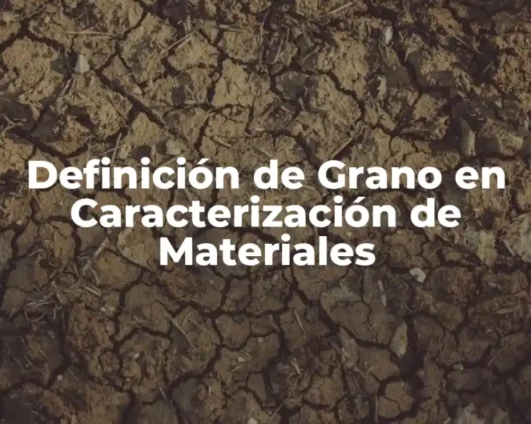 Definición de Grano en Caracterización de Materiales