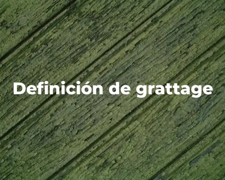 Definición de grattage