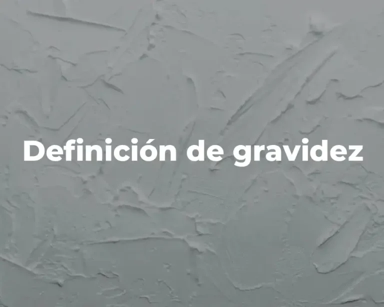 Definición de gravidez