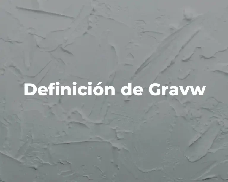 Definición de Gravw