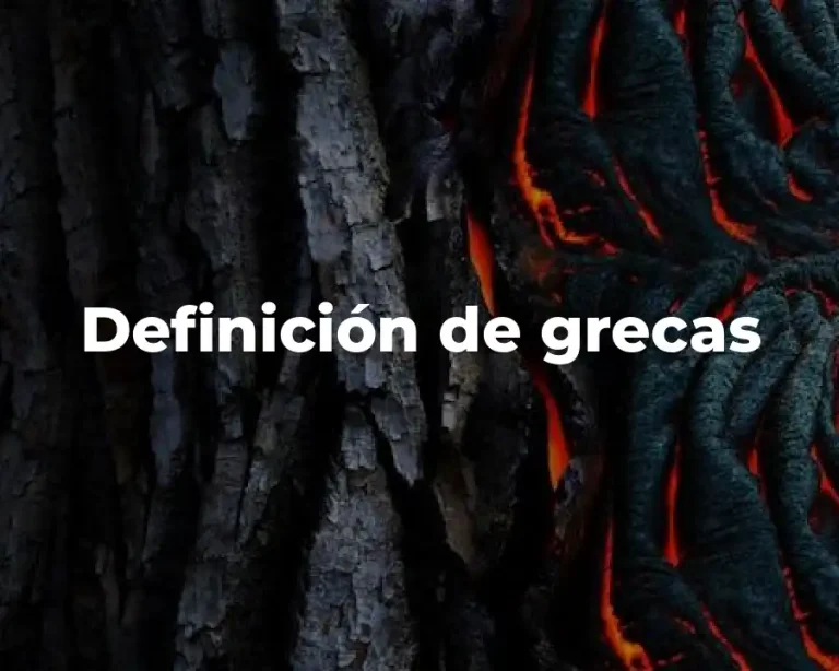 Definición de grecas