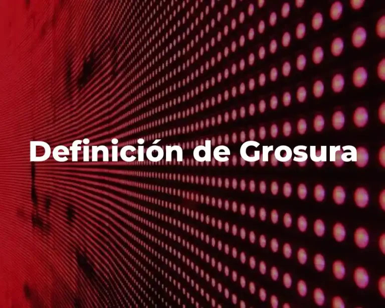 Definición de Grosura