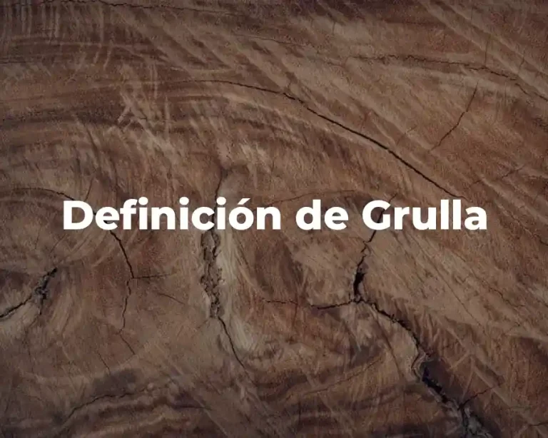 Definición de Grulla