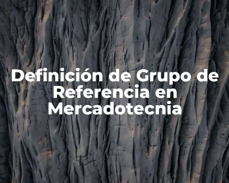 Definición de Grupo de Referencia en Mercadotecnia