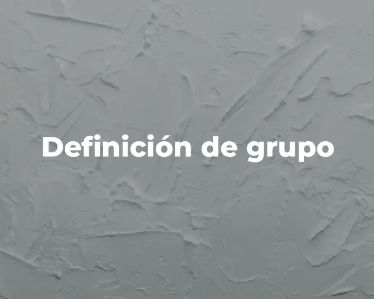 Definición de grupo