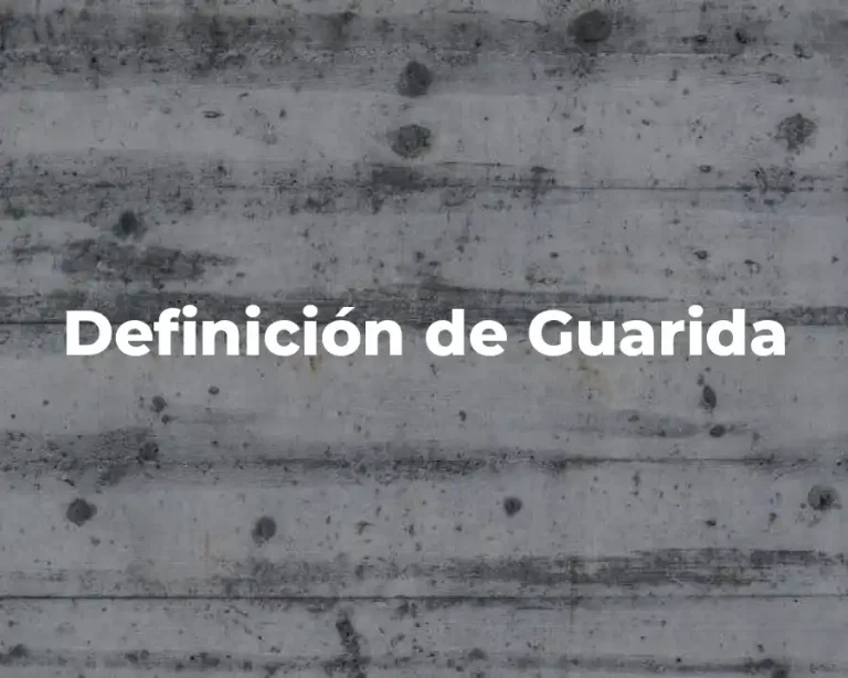 Definición de Guarida