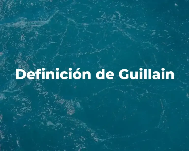 Definición de Guillain
