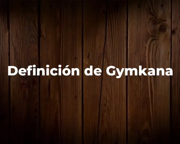 Definición de Gymkana