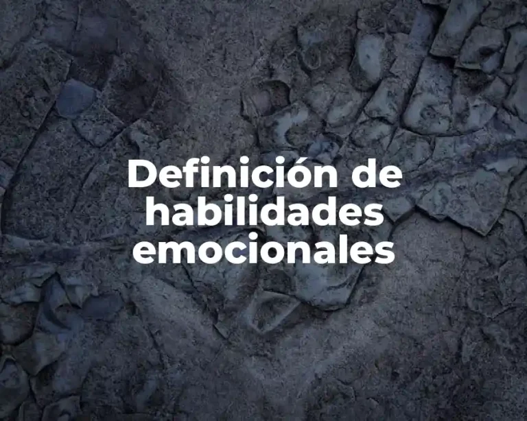 Definición de habilidades emocionales