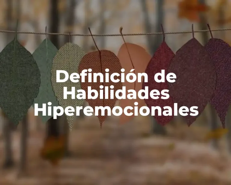Definición de Habilidades Hiperemocionales