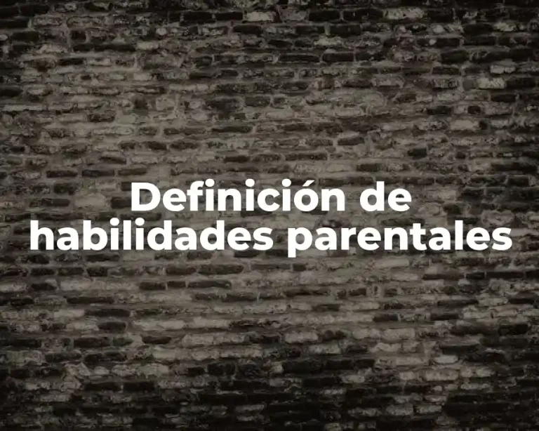 Definición de habilidades parentales