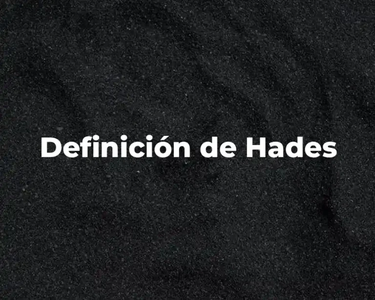 Definición de Hades