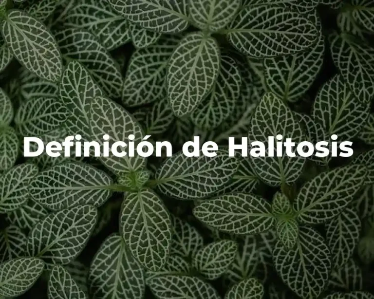Definición de Halitosis