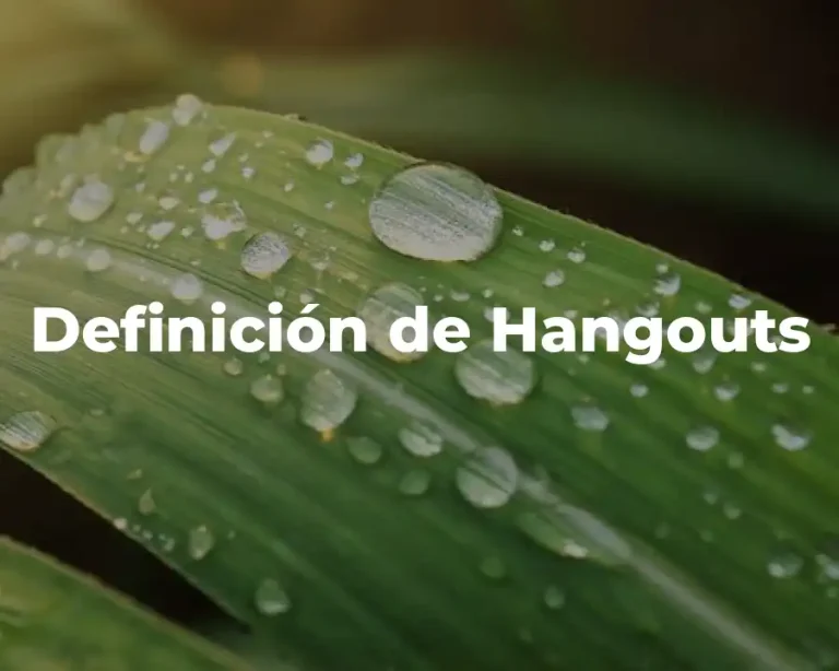 Definición de Hangouts