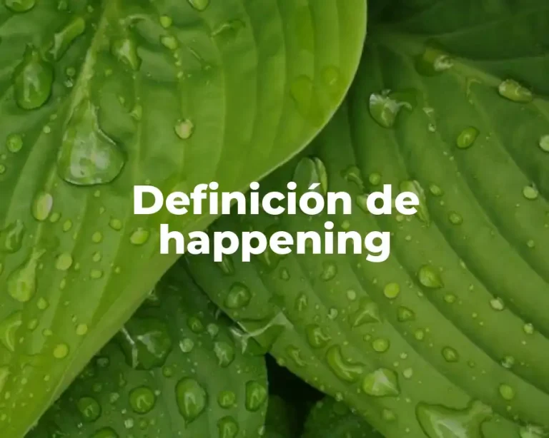 Definición de happening