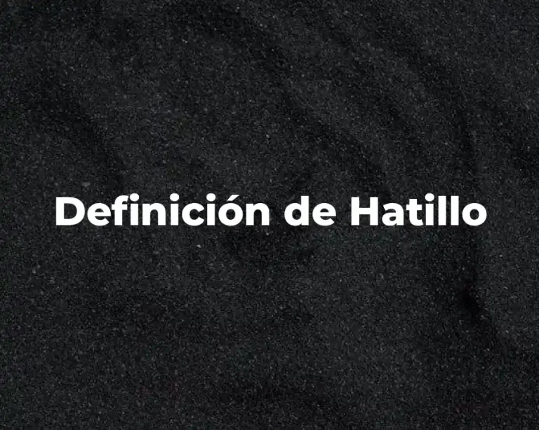Definición de Hatillo