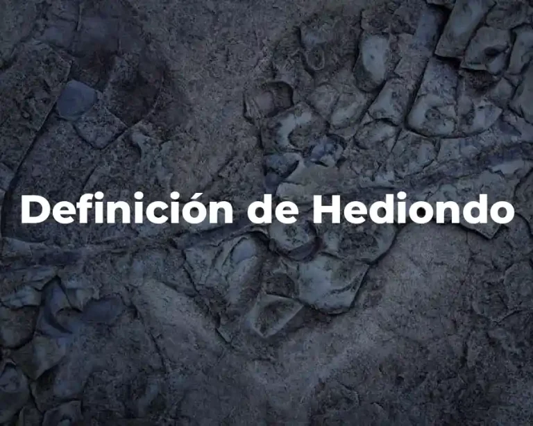 Definición de Hediondo