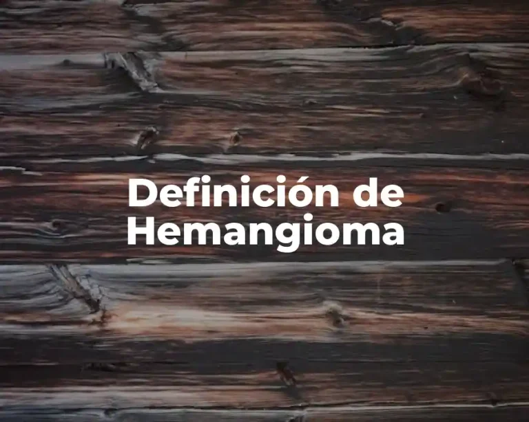 Definición de Hemangioma