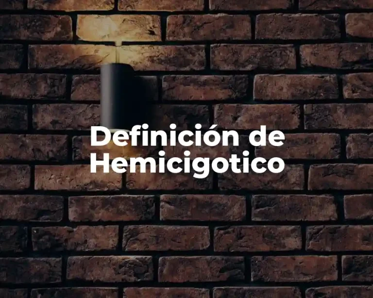 Definición de Hemicigotico