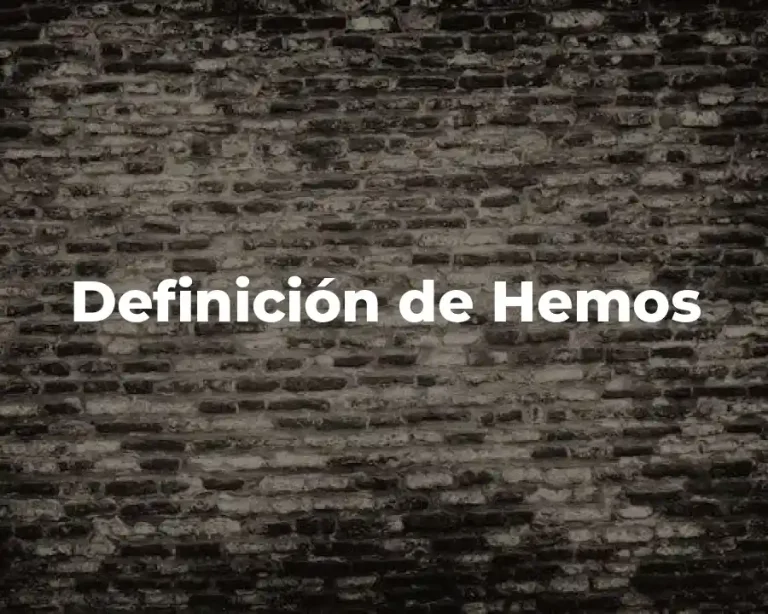 Definición de Hemos